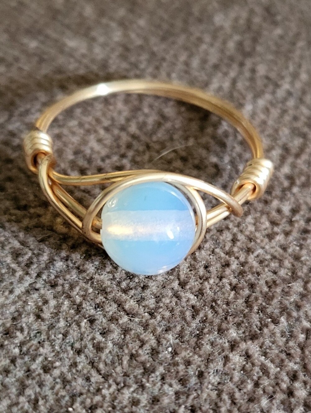 ✨ Opal Copper Wrapped Ring ✨